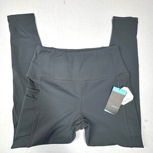 Maskert Gray High Waisted Pocket Leggings Tummy Control Medium Workout‎ Yoga NWT
